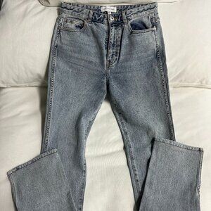 Something Navy Flare Jeans with Slit